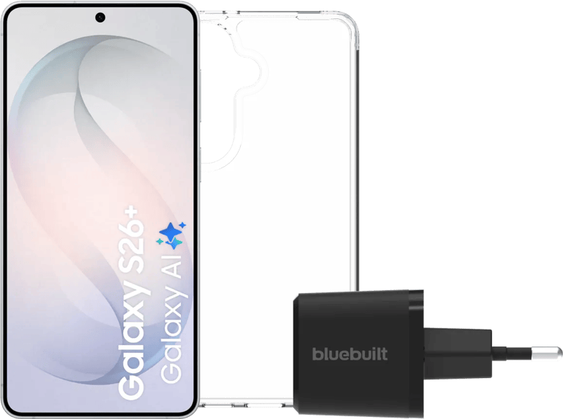 Samsung Galaxy S26 Plus 512GB Wit 5G + Basis Accessoirepakket