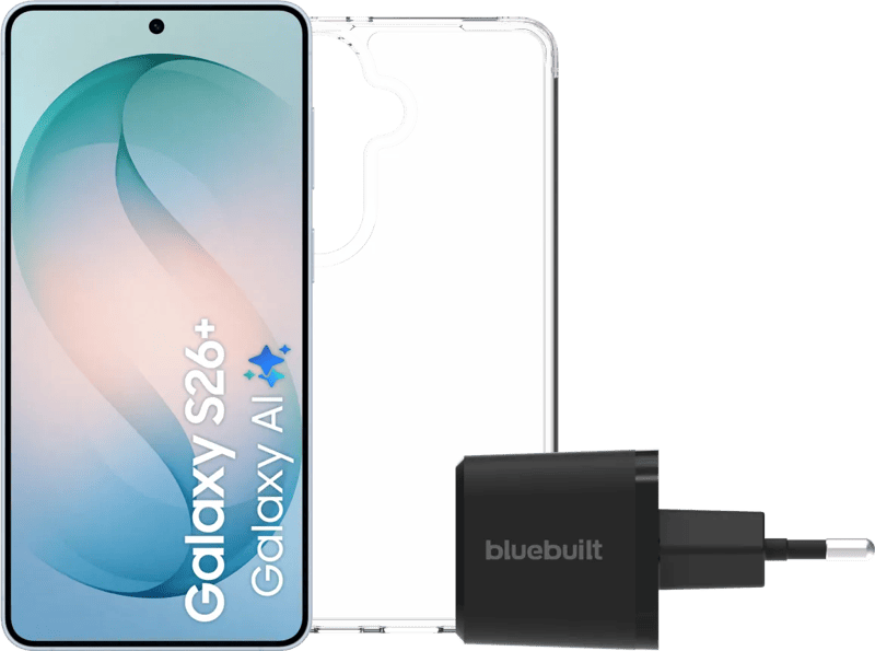 Samsung Galaxy S26 Plus 512GB Lichtblauw 5G + Basis Accessoirepakket