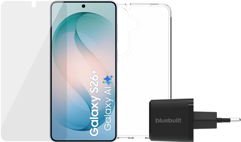 Samsung Galaxy S26 Plus 256GB Lichtblauw 5G + Compleet Accessoirepakket