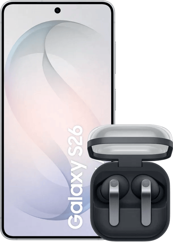Samsung Galaxy S26 256GB Wit 5G + Samsung Galaxy Buds4 Pro Zwart