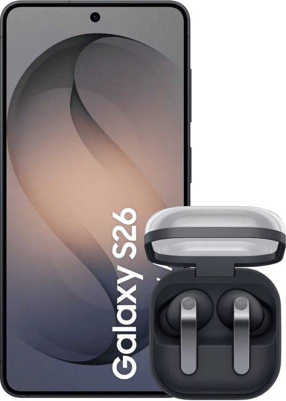 Samsung Galaxy S26 512GB Zwart 5G + Samsung Galaxy Buds4 Pro Zwart