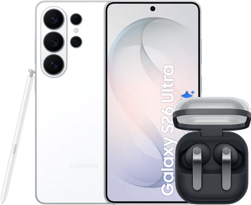 Samsung Galaxy S26 Ultra 512GB Wit 5G + Samsung Galaxy Buds4 Pro Zwart