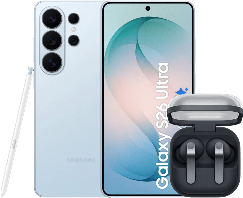 Samsung Galaxy S26 Ultra 512GB Lichtblauw 5G + Samsung Galaxy Buds4 Pro Zwart