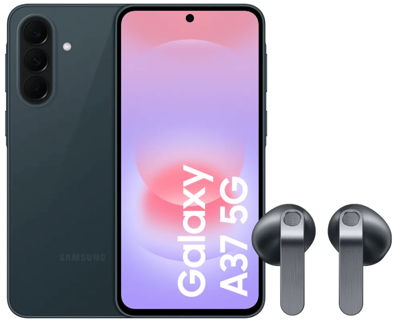 Samsung Galaxy A37 128GB Donkergroen 5G + Samsung Galaxy Buds4 Zwart