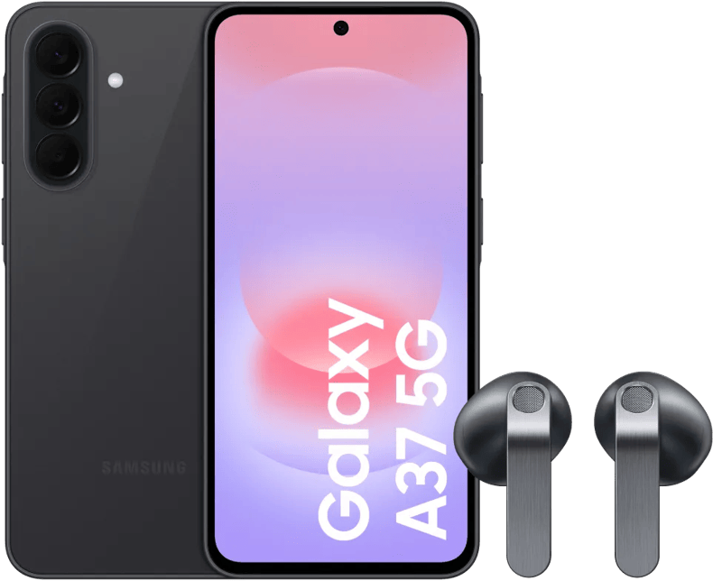 Samsung Galaxy A37 256GB Zwart 5G + Samsung Galaxy Buds4 Zwart