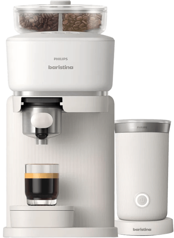 Philips Baristina Bean Swap BAR320/00 Wit + Melkopschuimer