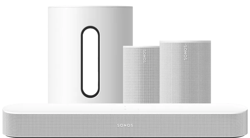 Sonos Beam Gen 2 Wit + Era 100 SL Home Cinema Set Wit