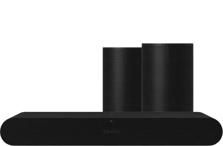 Sonos Ray Zwart + Era 100 SL Duopack Zwart