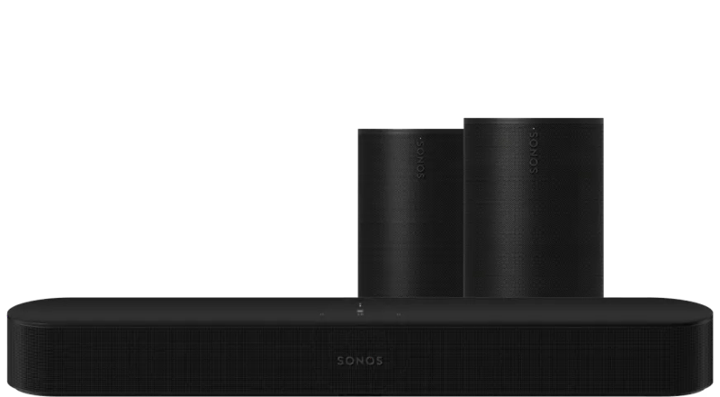Sonos Beam Gen2 Zwart + Era 100 SL Duopack Zwart