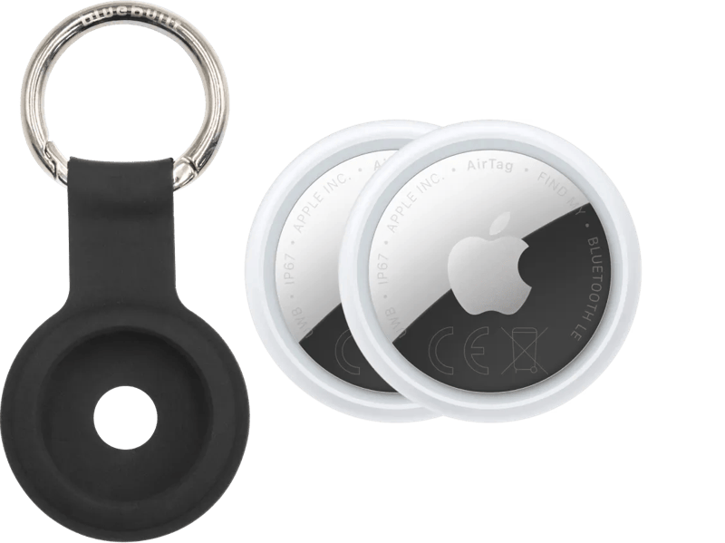 Apple AirTag 2 (2-Pack) + BlueBuilt Apple AirTag Sleutelhanger