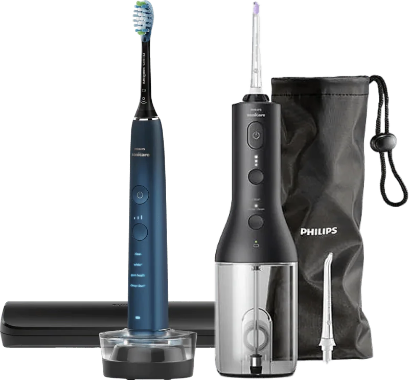 Philips Sonicare DiamondClean 9000 HX9911/88 + Power Flosser Zwart