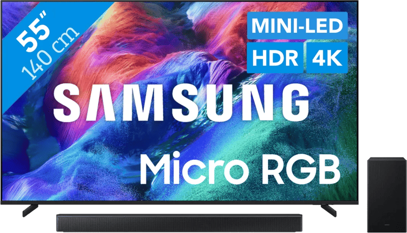 Samsung Micro RGB 55″ R85H (2026) + Samsung HW-B66CF (2025)