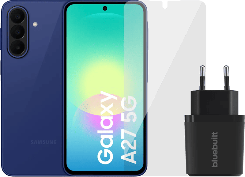 Samsung Galaxy A27 128GB Blauw 5G + Basis Accessoirepakket