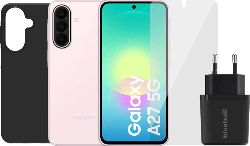 Samsung Galaxy A27 256GB Roze 5G + Compleet Accessoirepakket