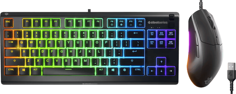 SteelSeries Apex 3 TKL Azerty + Rival 3 Gen 2
