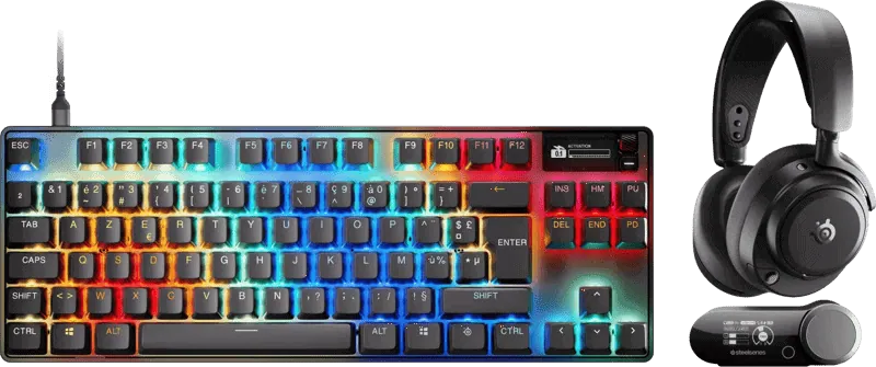 SteelSeries Arctis Nova Pro Omni Zwart + Apex Pro TKL Gen 3 Azerty Zwart