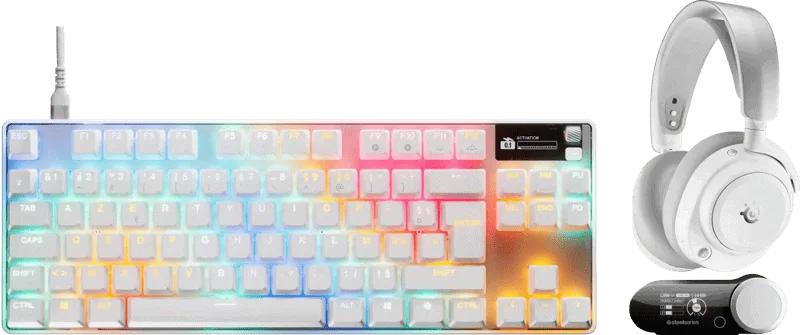 SteelSeries Arctis Nova Pro Omni Wit + Apex Pro TKL Gen 3 Azerty Wit