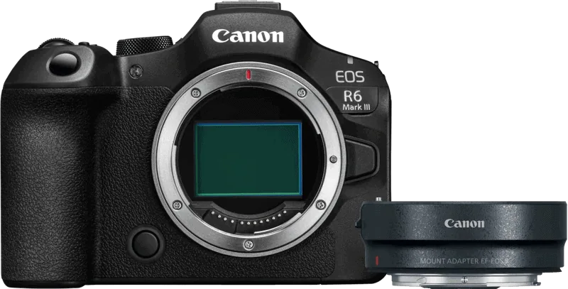 Canon EOS R6 Mark III Body + EF-EOS R Mount Adapter