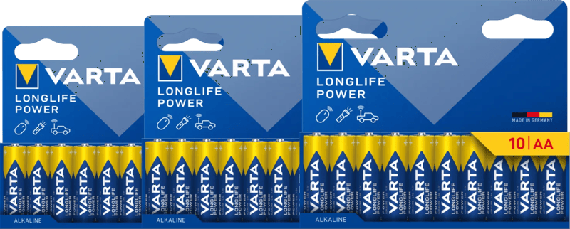 Varta Longlife Power AA Pack 30 stuks
