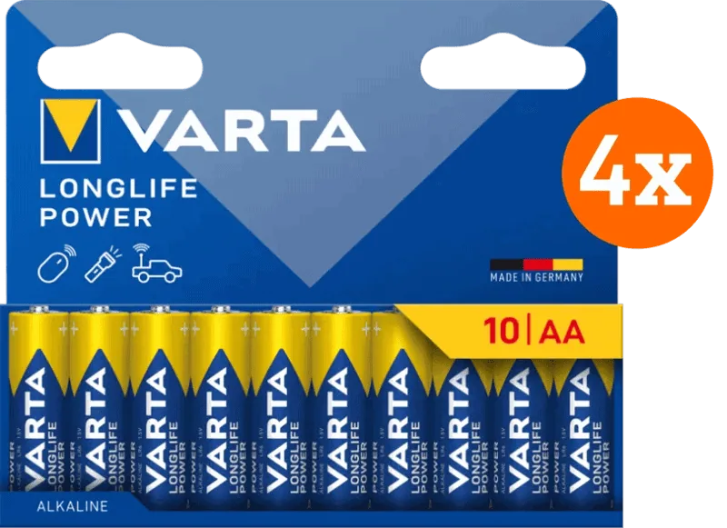 Varta Longlife Power AA Pack 40 stuks