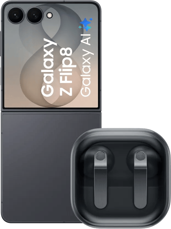 Samsung Galaxy Z Flip 8 512GB Zwart 5G + Samsung Galaxy Buds4 Zwart