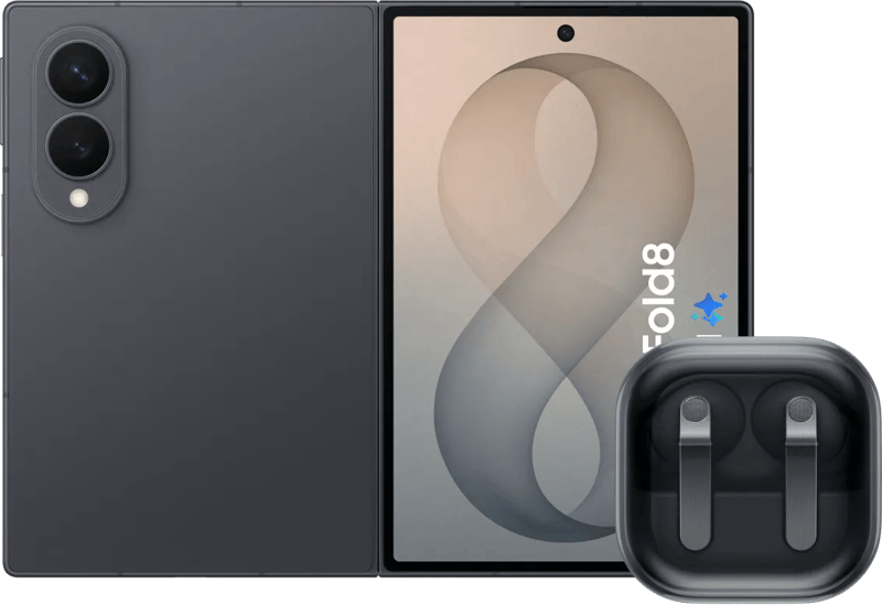 Samsung Galaxy Z Fold 8 256GB Zwart 5G + Samsung Galaxy Buds4 Pro Zwart