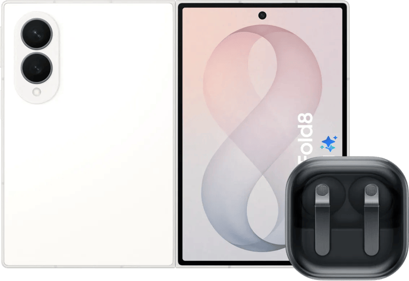 Samsung Galaxy Z Fold 8 512GB Wit 5G + Samsung Galaxy Buds4 Pro Zwart