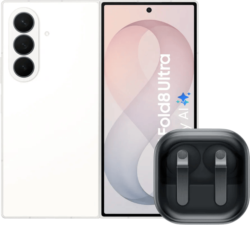 Samsung Galaxy Z Fold 8 Ultra 512GB Wit 5G + Samsung Galaxy Buds4 Pro Zwart