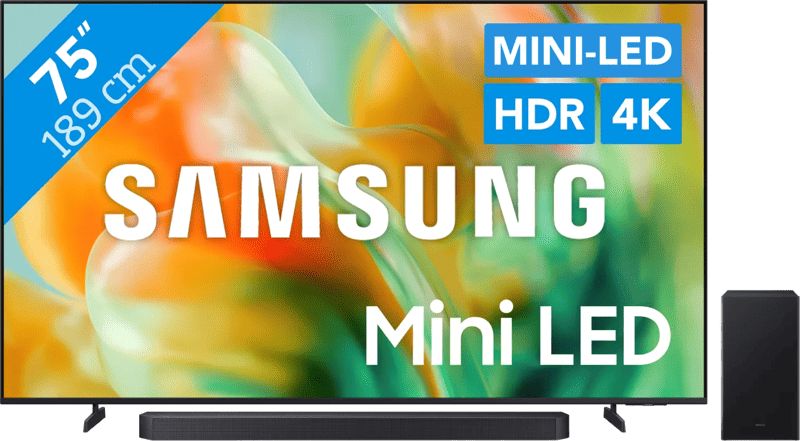 Samsung Mini-led 75″ M83H (2026) + Samsung HW-Q600F (2025)