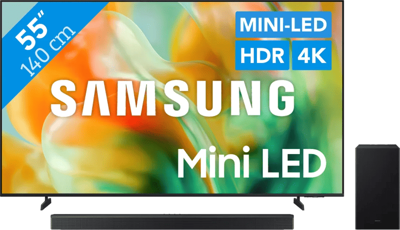 Samsung Mini-led 55″ M83H (2026) + Samsung HW-B450F (2025)