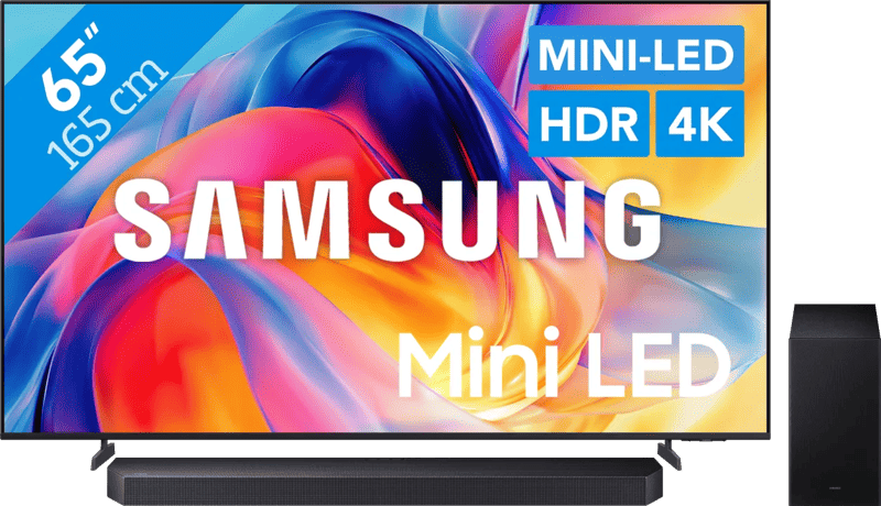 Samsung Mini-led 65″ M73H (2026) + Samsung HW-Q600F (2025)