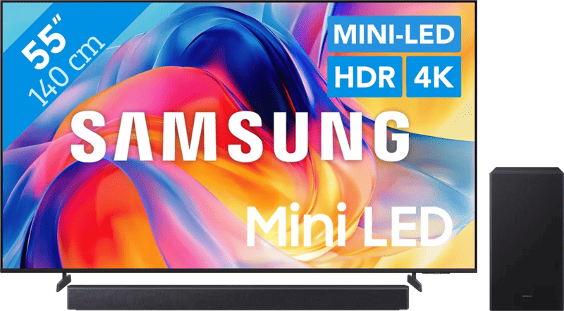 Samsung Mini-led 55″ M73H (2026) + Samsung HW-B450F (2025)