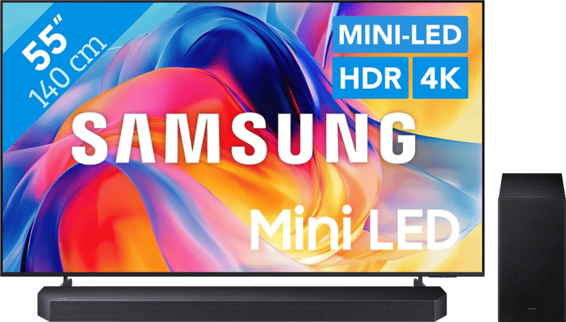 Samsung Mini-led 55″ M73H (2026) + Samsung HW-Q600F (2025)
