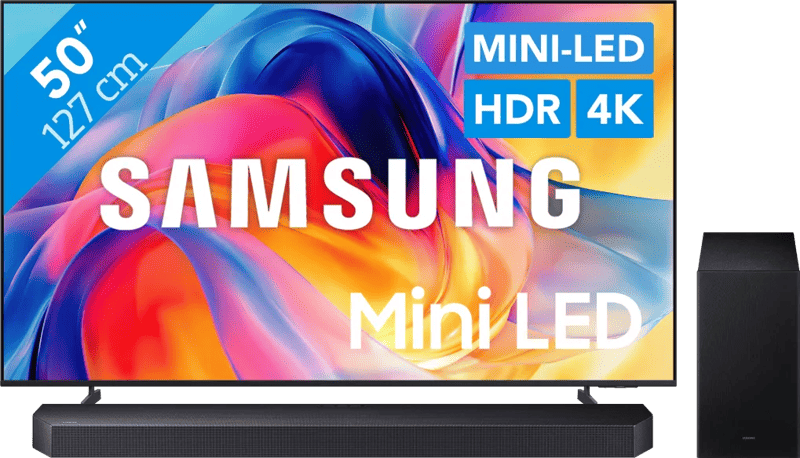 Samsung Mini-led 50″ M73H (2026) + Samsung HW-Q600F (2025)