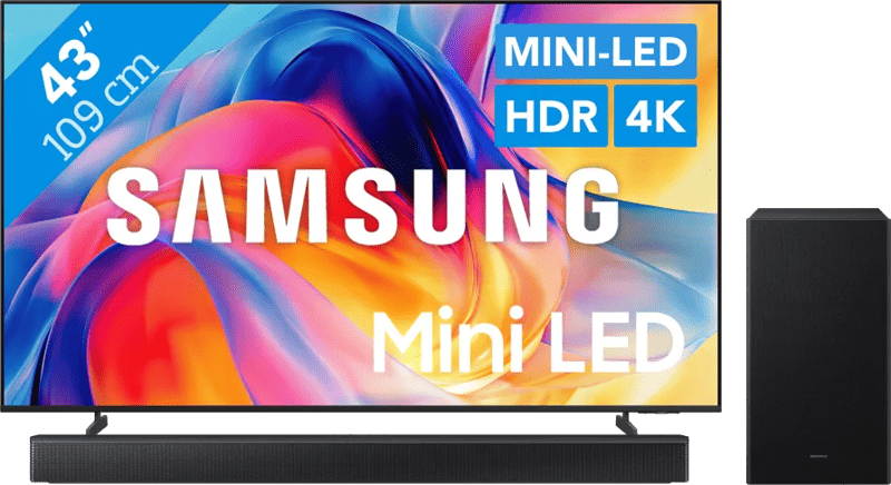 Samsung Mini-led 43″ M73H (2026) + Samsung HW-B66CF (2025)