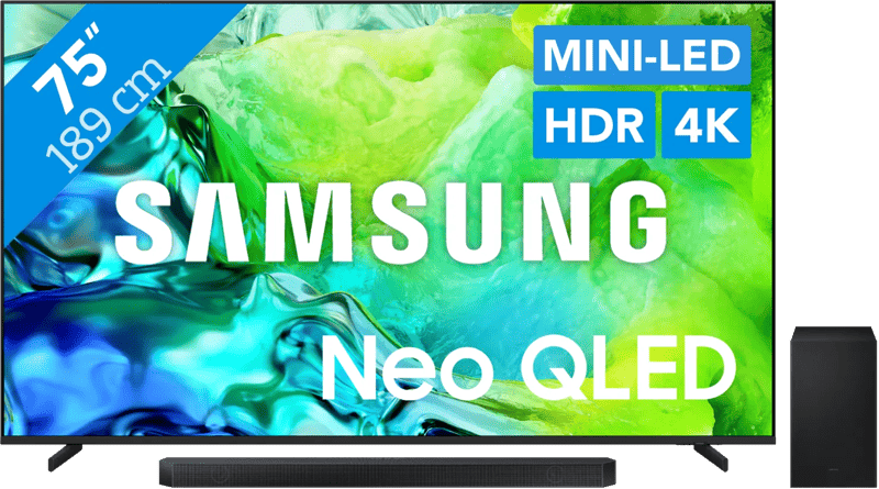 Samsung Neo QLED 75″ QN80H (2026) + Samsung HW-Q600H (2026)