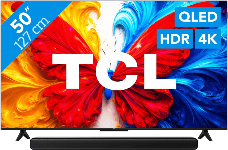 TCL 50″ QLED S5L 4K (2026) + TCL S45H 2.0 Soundbar