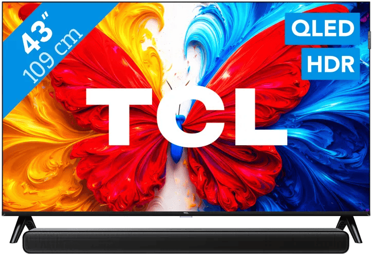 TCL 43″ QLED S5L 4K (2026) + TCL S45H 2.0 Soundbar