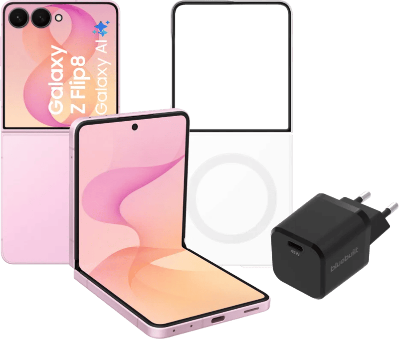 Samsung Galaxy Z Flip 8 512GB Roze 5G + Accessoirepakket