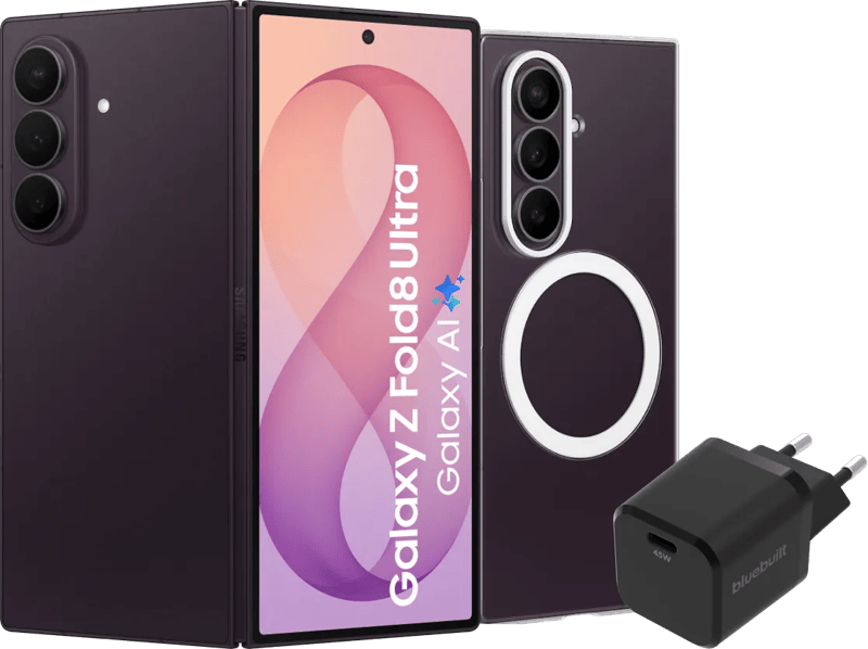 Samsung Galaxy Z Fold 8 Ultra 512GB Paars 5G + Accessoirepakket