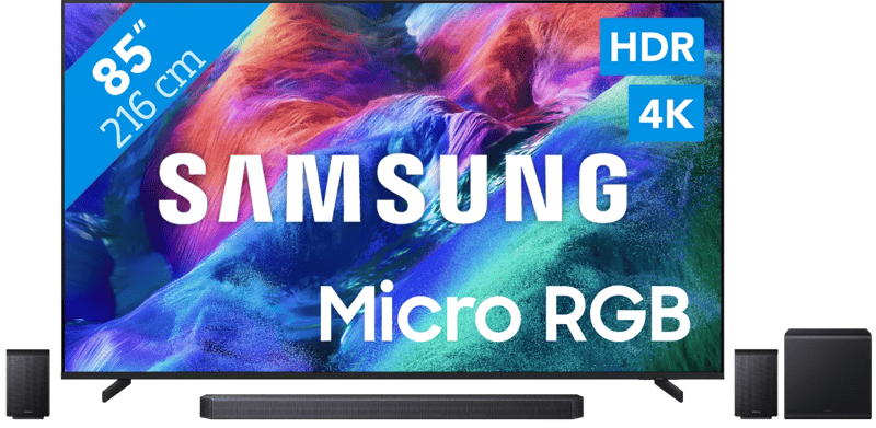 Samsung Micro RGB 85″ R85H (2026) + Samsung HW-Q930H (2026)