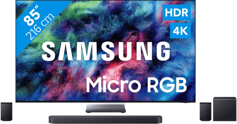 Samsung Micro RGB 85″ R95H (2026) + Samsung HW-Q990H (2026)