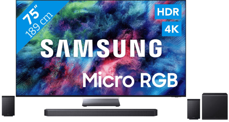Samsung Micro RGB 75″ R95H (2026) + Samsung HW-Q930H (2026)