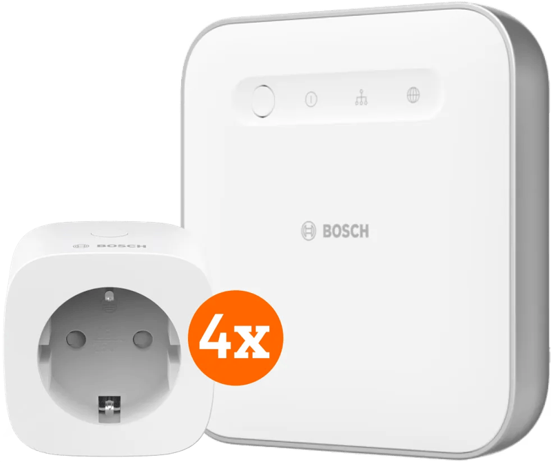 Bosch Smart Plug Compact 4-Pack + Smart Home Controller