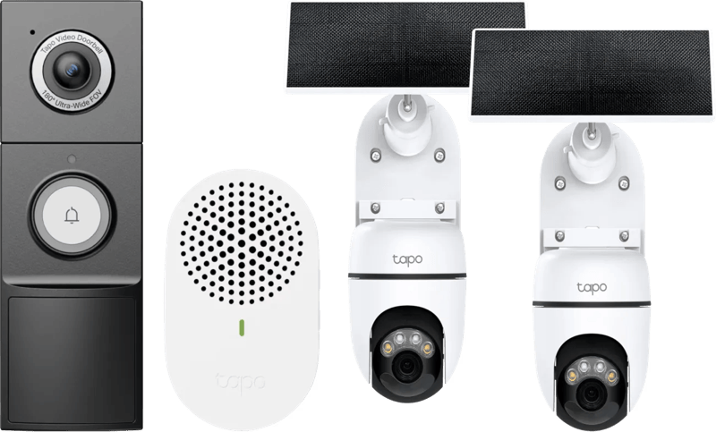 TP-Link Tapo C610 Solar Kit Duo Pack + D235 Smart Battery & Wired Doorbell