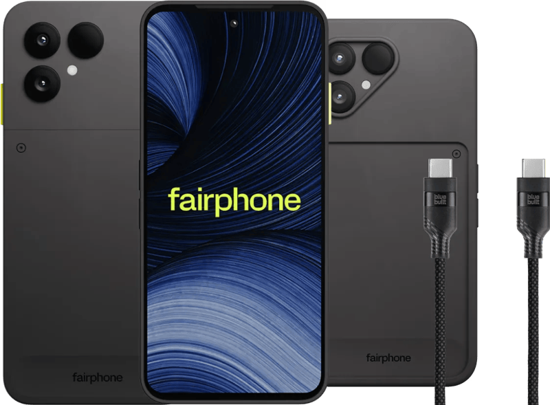 Fairphone 6+ 256GB Zwart 5G + Basis Accessoirepakket