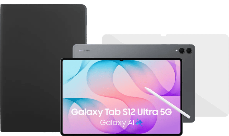 Samsung Galaxy Tab S12 Ultra 14,6 inch 512GB Wifi + 5G Grijs + Beschermpakket
