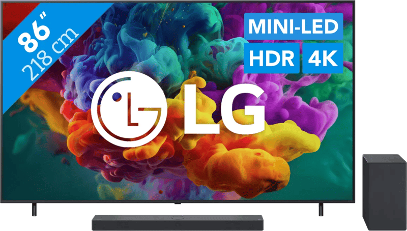 LG Mini-led 86″ QNED85 (2026) + LG DSC9S