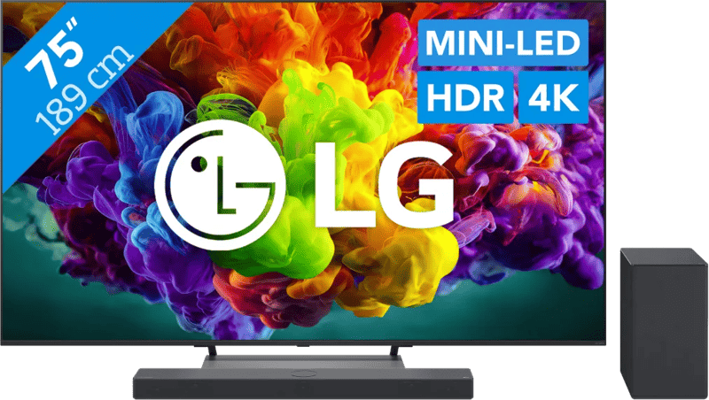 LG Mini-led 75″ QNED85 (2026) + LG DSC9S