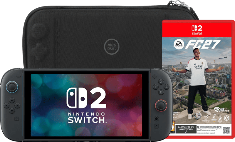 Nintendo Switch 2 (2026) + EA Sports FC 27 + BlueBuilt Beschermhoes